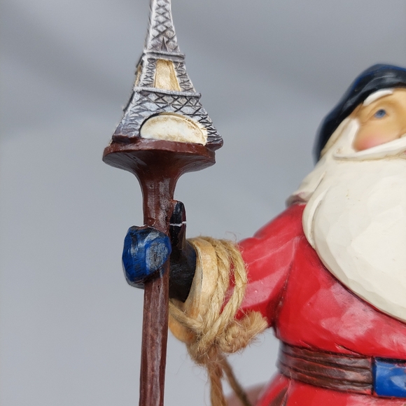 Jim Shore Heartwood Creek Bonjour And Merry Christmas French Santa 2013 - Picture 9 of 10